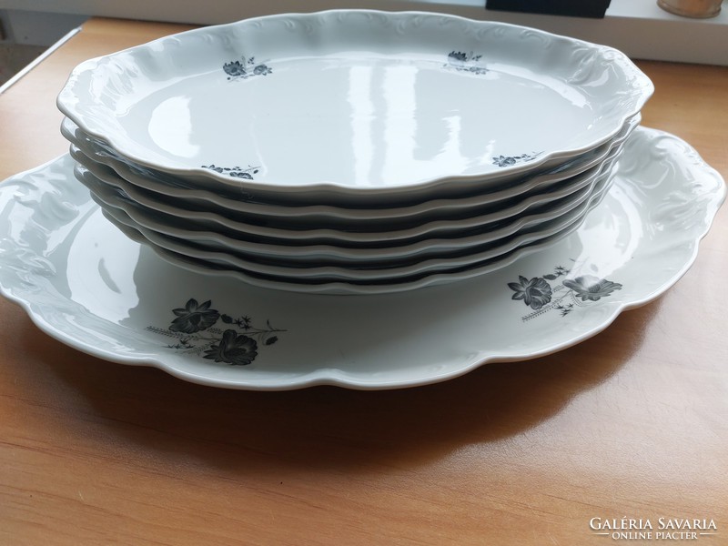 Roast set 6 + 1 pcs - Romanian porcelain