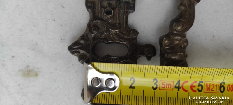 Antique furniture fitting handle with key, keyhole, puller, dresser table, etc ...