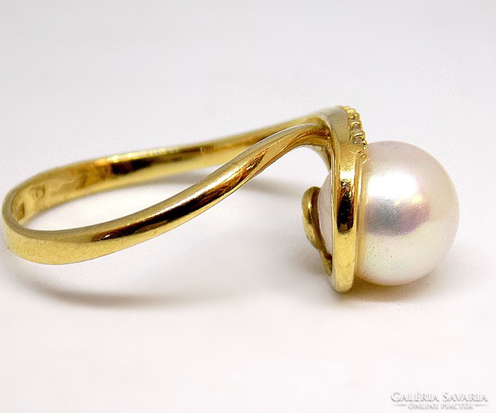 Beaded gold ring (zal-au105997)