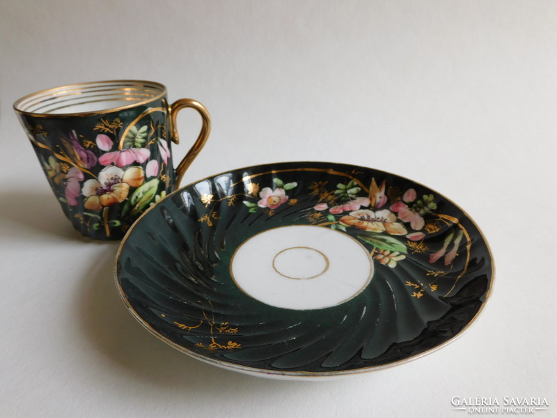 Antique hand painted coffee set