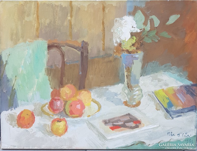 Tóth b. László (1906-1981): still life, gallery