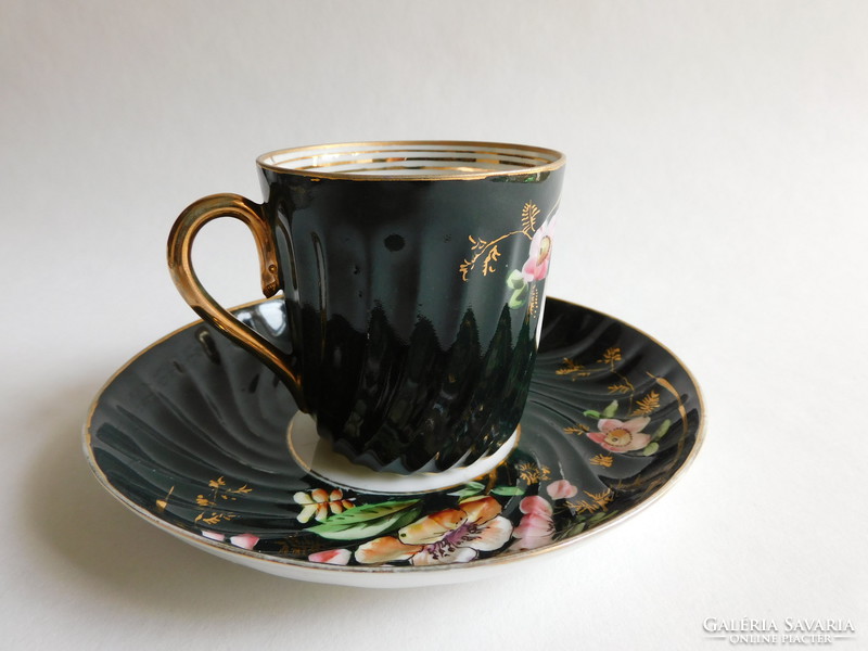 Antique hand painted coffee set