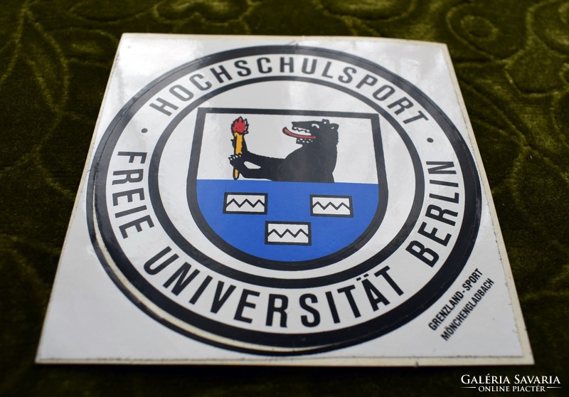 Retro matrica Hochschulsport Freie Universitat Berlin Grenzland - Sport Mönchengladbach
