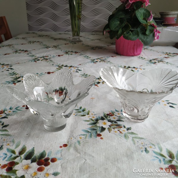 Glass candle holder 2 pcs for sale!