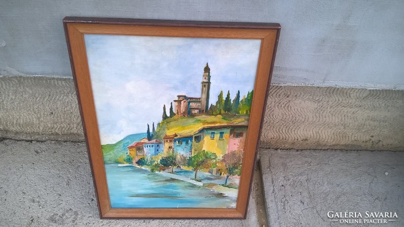 (K) beautiful painting, signed 40x54 cm frame