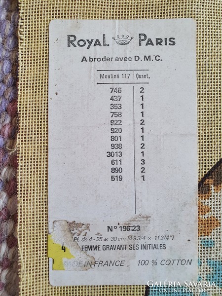 Royal Paris tűgobelin alap 2db