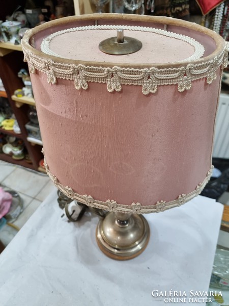 Old silver-plated table lamp