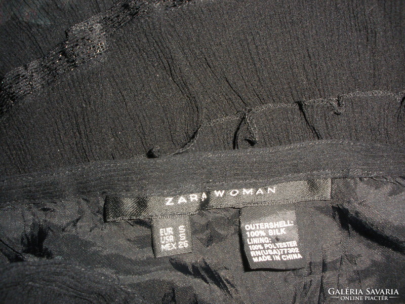 Zara 100% silk skirt