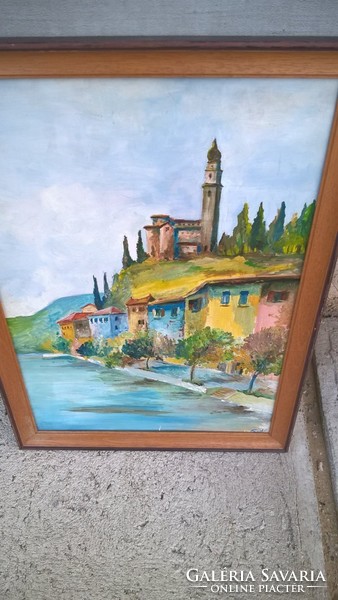 (K) beautiful painting, signed 40x54 cm frame