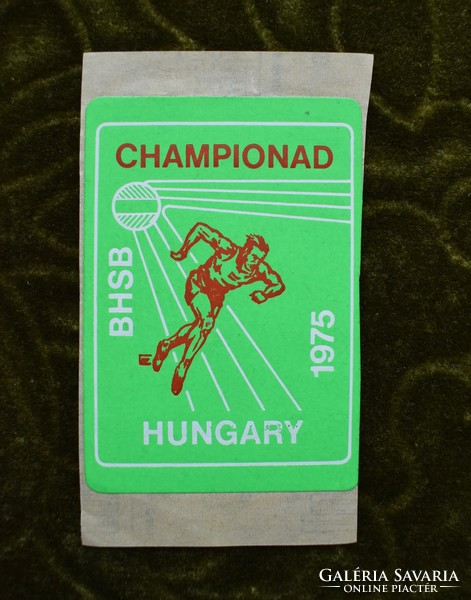 Retro sticker championad bhsb hungary 1975