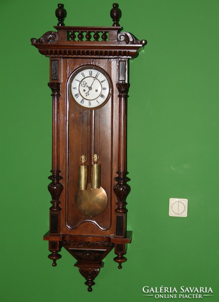 Old German antique glass wall clock 125 cm