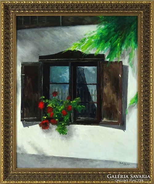 1G844 Miklós Juhász: geranium window 2004