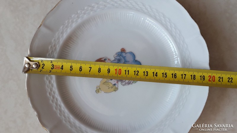 Old porcelain plate fairy-tale angelic retro plate 20 cm