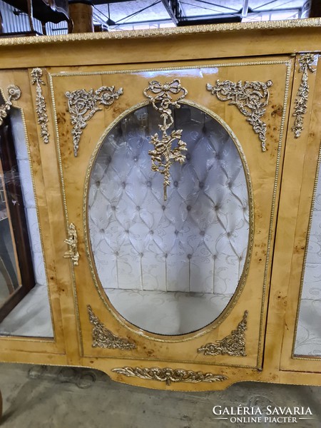 Poplar French style marble shelf display case display case