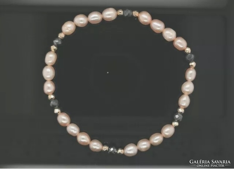 Wonderful cultured pearl hematite set new