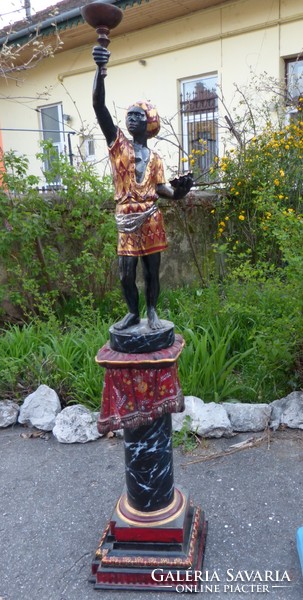 150 Cm, pyrogranite nutmeg statue.