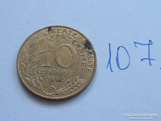 FRANCIA 10 CENTIMES 1992  107.