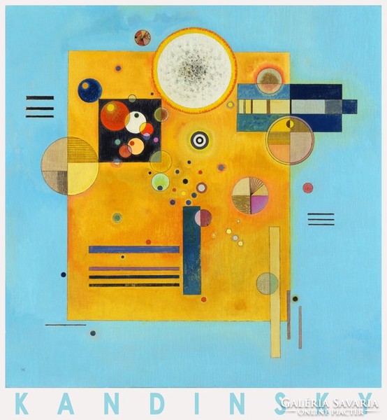 Kandinsky Kandinszkij kép kiállítás plakát reprint orosz modern absztrakt festmény Finom nyomás 1931