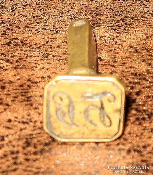 Old copper monogrammed seal