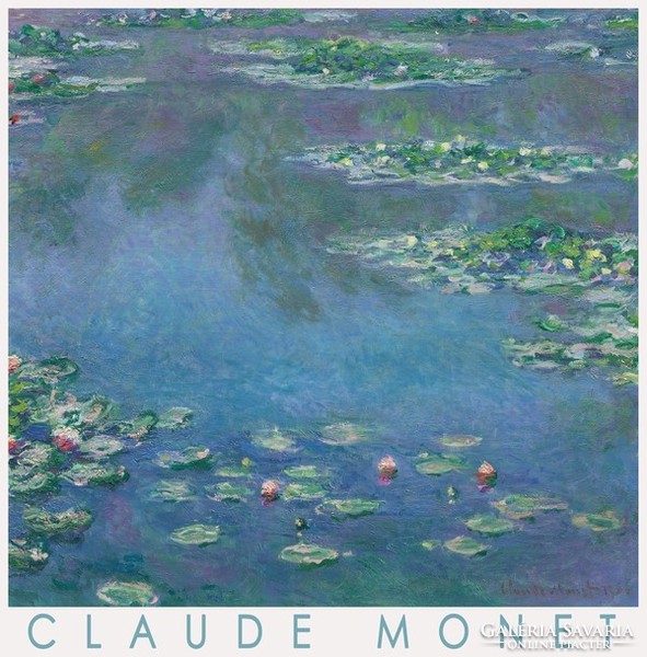 Claude Monet vízililiomok 1906 impresszionista francia festmény plakát reprint tavirózsa tó tájkép