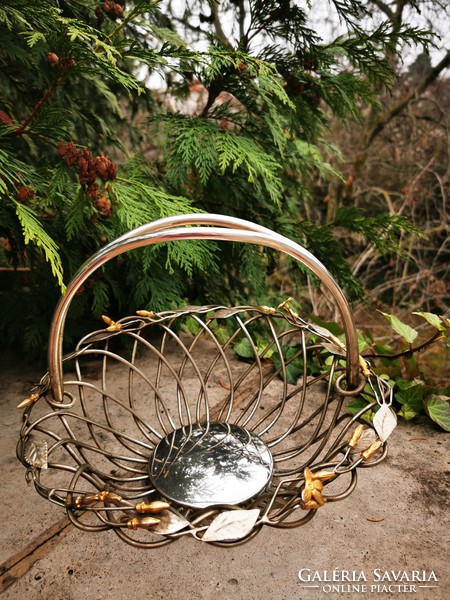 Silver plated basket