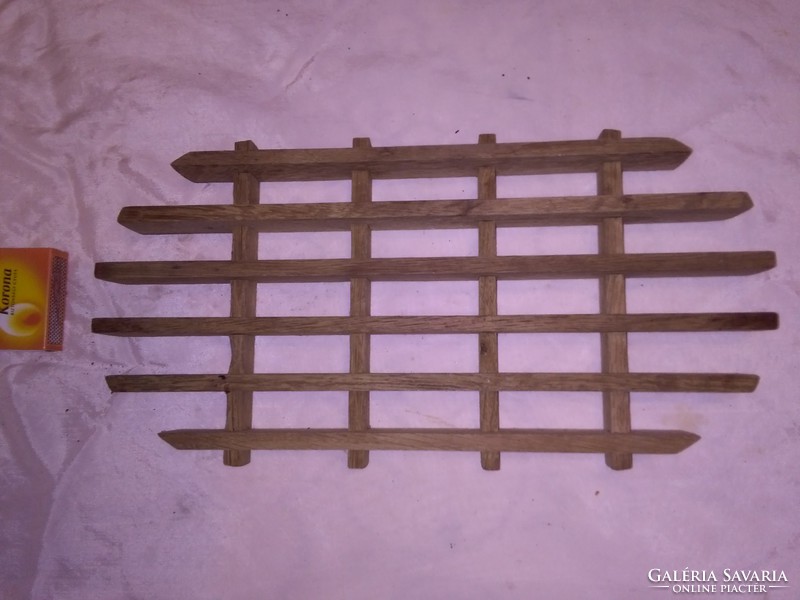 Retro wooden lattice placemat