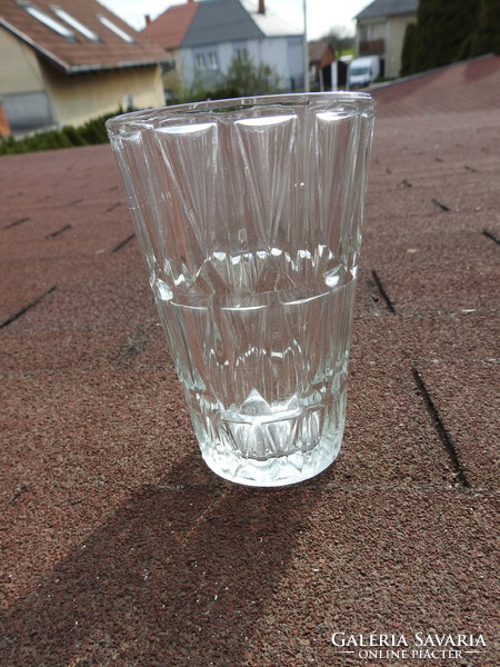 Rági vastagfalú üvegváza  - üveg váza / öntött üveg