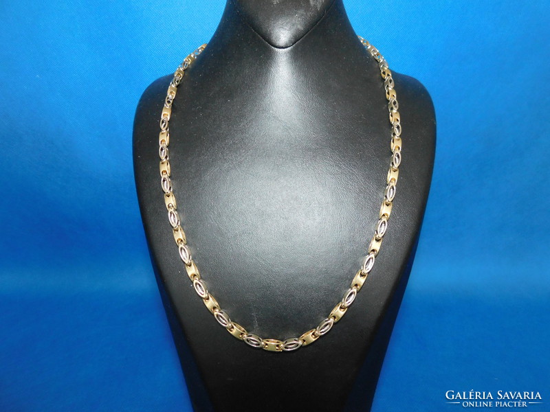 Gold 14k two-tone necklace 25.8 Gr