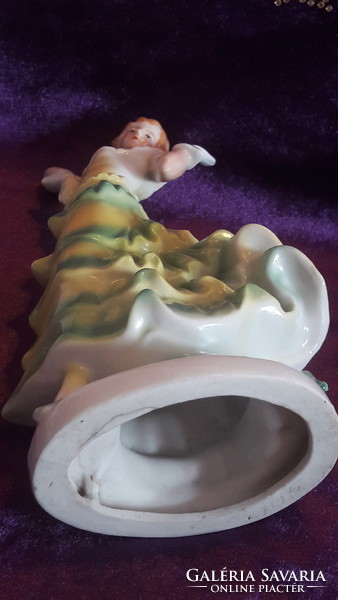 Porcelain lady with girl statue 2 (l2416)