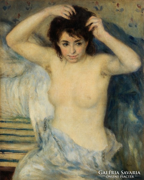 Pierre-Auguste Renoir - Fürdés előtt - vászon reprint vakrámán