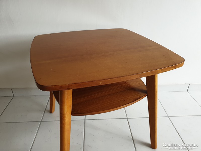 Old retro oval shelf mid century table