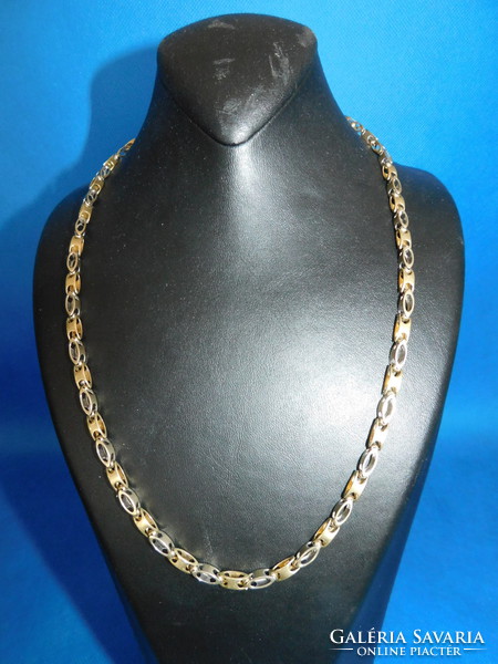 Gold 14k two-tone necklace 25.8 Gr