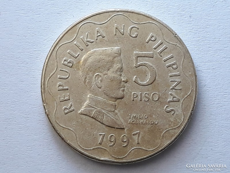 5 Piso 1997 érme - Filippín 5 piso 1997 külföldi pénzérme