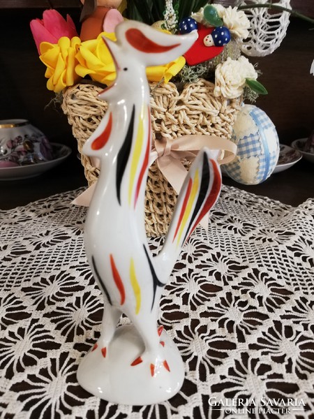 Raven house porcelain rooster