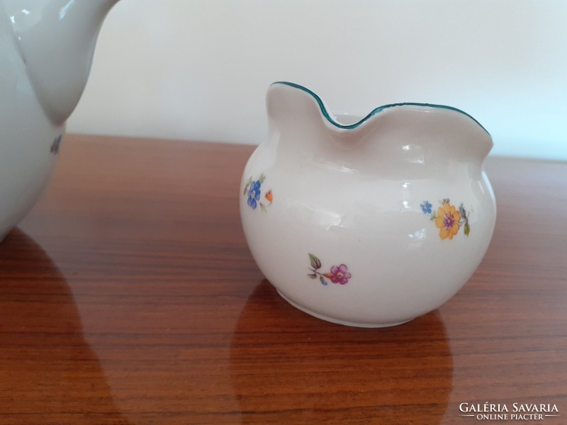 Old raven house porcelain flower teapot spout 2 pcs