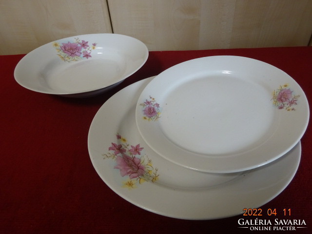 Romanian porcelain plate set, 16 pieces. He has! Jókai.