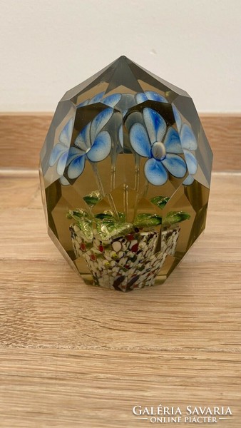 Antique Czech glass paperweight