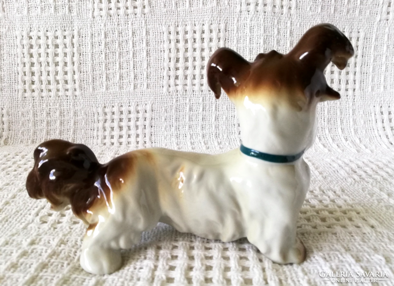 Cute porcelain doggy figurine with nipple