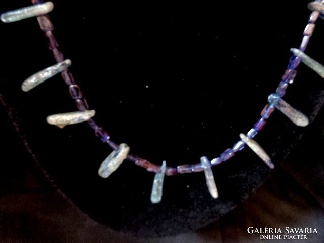 Iolite and kyanite special mineral necklace