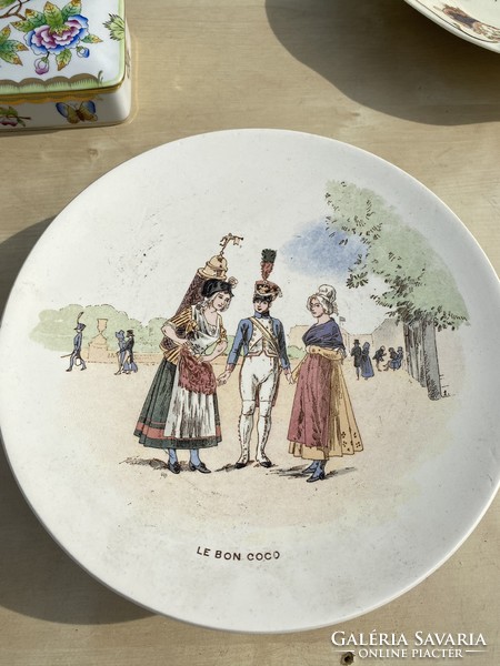 Sarreguemines porcelain plates