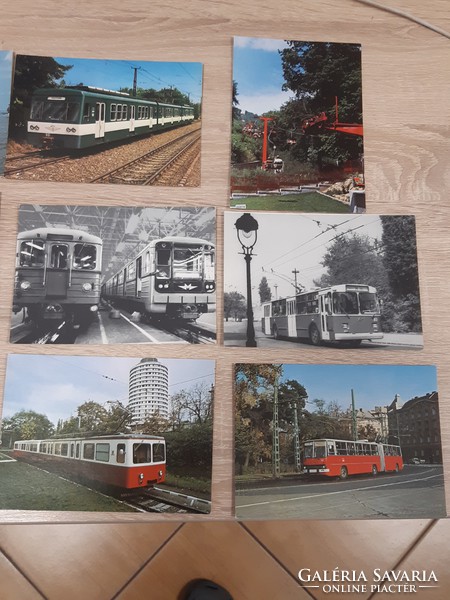 BKV 24 db postatiszta képeslap gyűjtőben