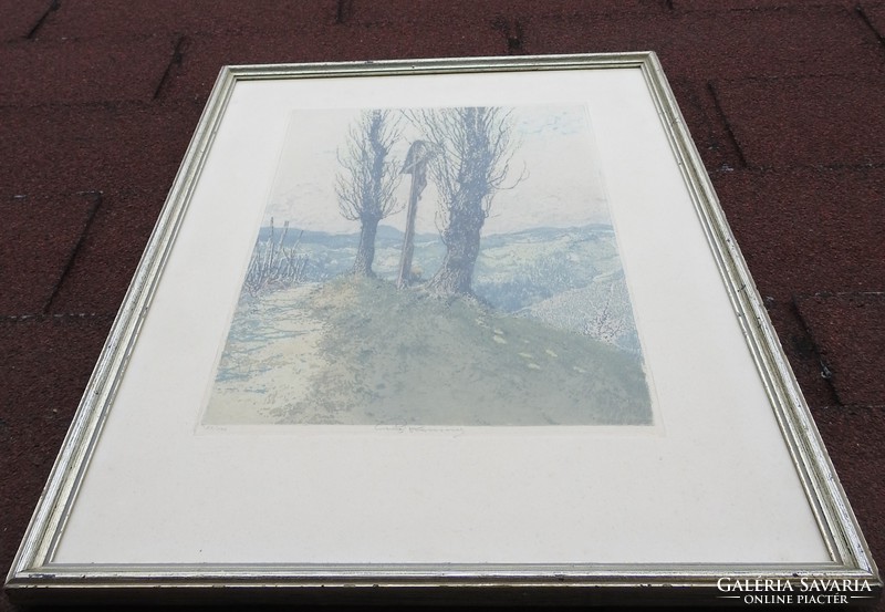 Luigi casimir colored etching (numbered)