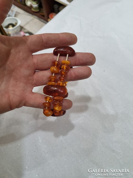 Old amber bracelet