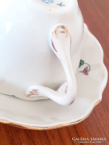 Old aquincum porcelain hot water coffee cup commemorative mug souvenir souvenir