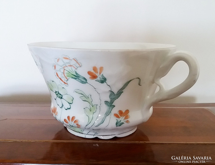 Antique porcelain floral old cup 1 pc