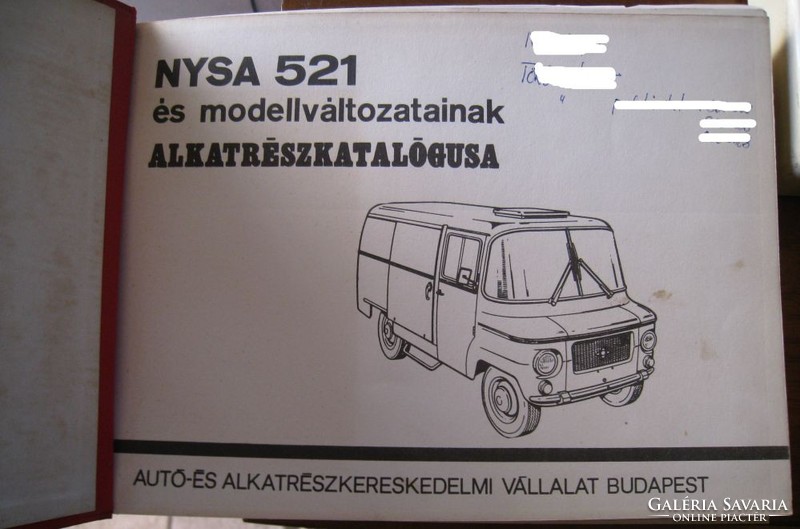 Parts Catalog for Nysa and Model Versions 521