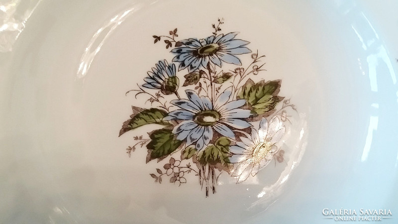 Old porcelain wall plate decorative plate vintage flower plate 23 cm
