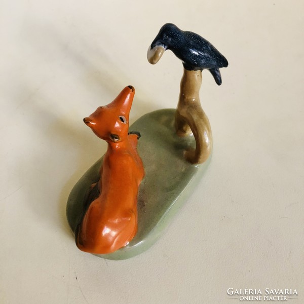 Jenő Eschenbach, raven and fox pottery