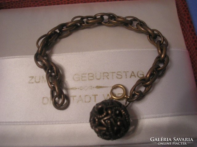 Bronze openwork pattern bracelet unique rarity for sale 18.5 Cm