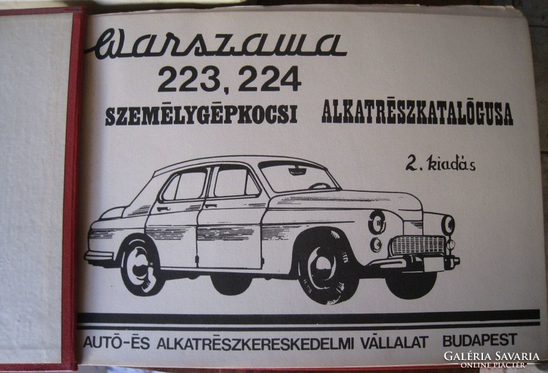 Warszawa passenger car parts catalog 223 224